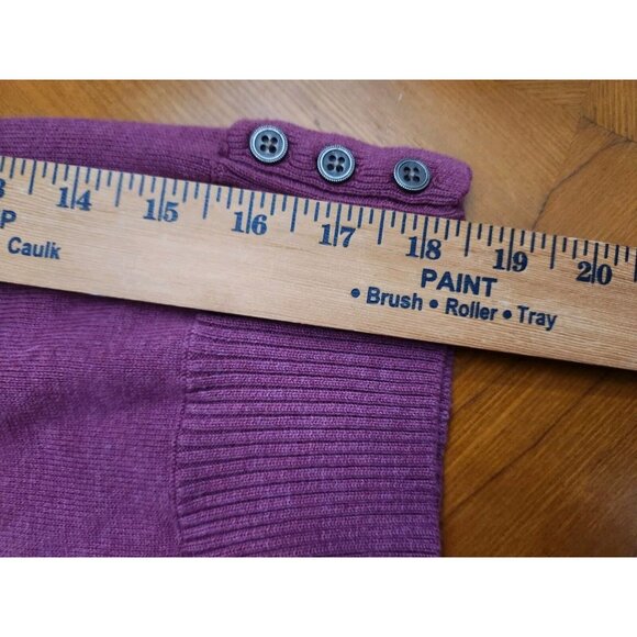 Sonoma Pink V-Neck Embroidered 3/4 Sleeve Button Up Sweater Cardigan sz 1X New - Picture 8 of 9